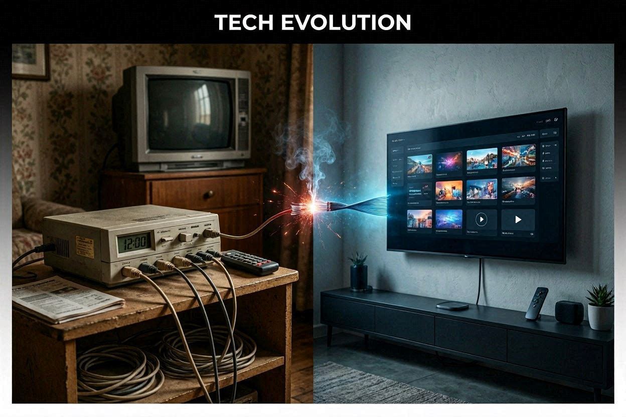 IPTV vs Cable TV USA 2026 - Technology evolution comparison