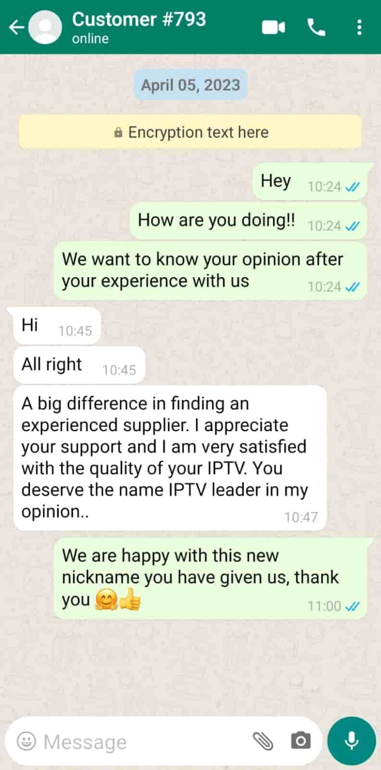 Customer WhatsApp Review